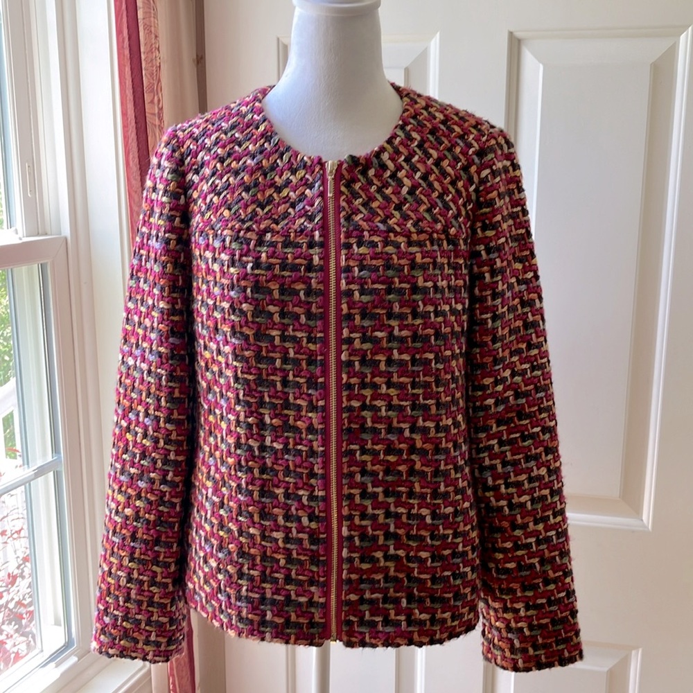 CHiCO’S Bright Knit Long Sleeve Jacket